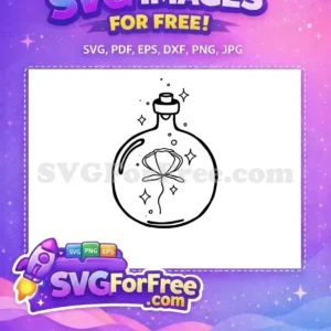 Free Black Potion Flower Free Sparkles Magical Free SVG Free Black Potion Flower Free Sparkles Magical Free SVG
