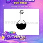 Free Simple Cork Free White Potion Liquid Free SVG - Instant Download