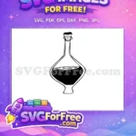 Free Black Potion Free Cork Stopper Halloween Free SVG - Instant Download