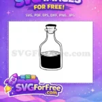 Free Corked Bottle Free Liquid Potion Halloween Free SVG - Instant Download