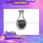 Free Dark Potion Free Flask Silhouette Magical Free SVG - Instant Download