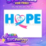 Free Pink Blue Ribbon Free Clock Feet Premature Day Free SVG - Instant Download