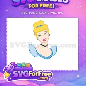 Free Blonde Hair Free Blue Eyes Cinderella Free SVG