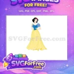 Free Snow White Princess Dress Free Yellow Skirt Blue Top Free SVG - Instant Download