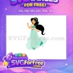 Free Smiling Jasmine Free Gold Earring Aladdin Free SVG 2 - Instant Download