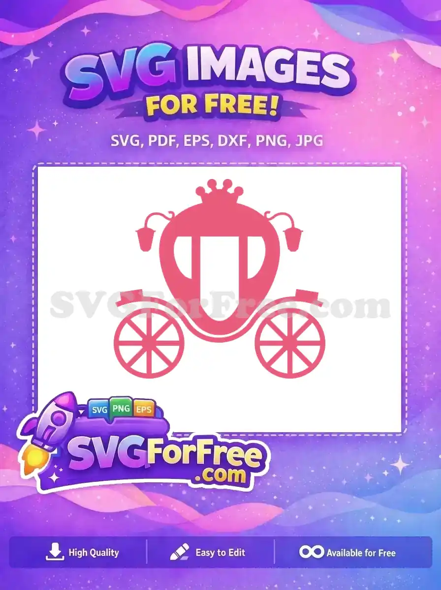 Free Carriage Silhouette Free Princess Disney Movie Free SVG