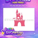Free Pink Princess Castle Free Magic Kingdom Disney Free SVG - Instant Download