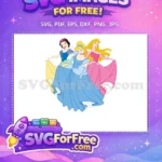 Free Snow White Free Cinderella Aurora Dancing Movie Free SVG - Instant Download