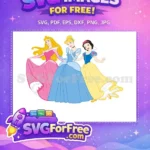Free Pink Dress Free Blue Gown Princess Disney Free SVG - Instant Download