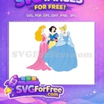 Free Elegant Princesses Free Aurora Snow White Cinderella Free SVG - Instant Download