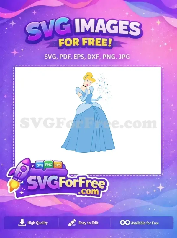 Free Blue Dress Free Blonde Hair Cinderella Free SVG Free Blue Dress Free Blonde Hair Cinderella Free SVG