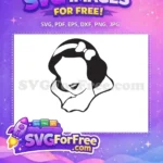 Free Bow Accent Free Silhouette Snow White Free SVG - Instant Download