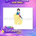 Free Smiling Snow White Free Yellow Dress Princess Free SVG 2 - Instant Download