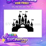 Free Black Castle Free Towers Princess Silhouette Free SVG - Instant Download
