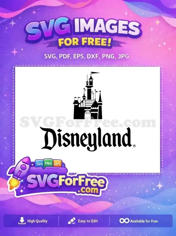 Free Disneyland Castle Free Classic Park Movie Free SVG