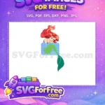 Free Smiling Ariel Free Mermaid Tail The Little Mermaid Free SVG - Instant Download
