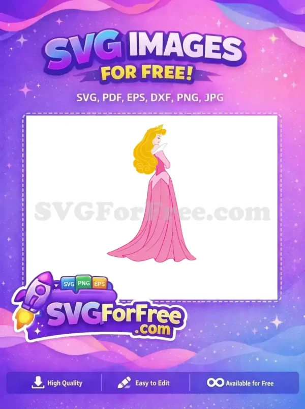 Free Golden Crown Free Blonde Hair Sleeping Beauty Free SVG