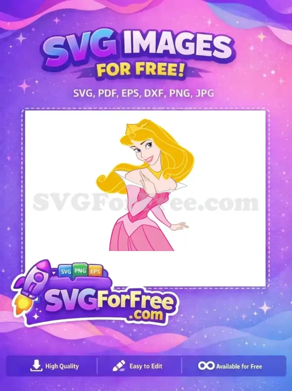 Free Smiling Aurora Free Golden Crown Sleeping Beauty Free SVG Free Smiling Aurora Free Golden Crown Sleeping Beauty Free SVG