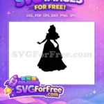 Free Aurora Silhouette Free Princess Dress Sleeping Beauty Free SVG - Instant Download