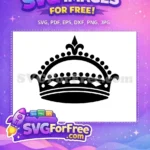 Free Beaded Crown Free Diamond Accents Princess Free SVG - Instant Download
