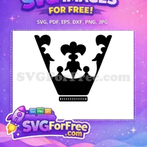 Free Black Silhouette Crown Free Princess Tiara Design Free SVG Free Black Silhouette Crown Free Princess Tiara Design Free SVG
