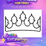 Free Simple Crown Free Royal Princess Free SVG - Instant Download