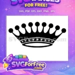 Free Black Crown Free Diamond Princess Free SVG 2 - Instant Download