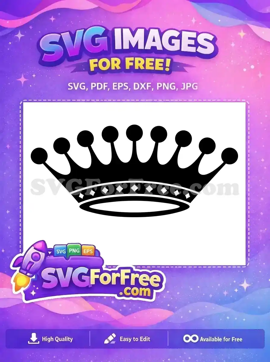 Free Black Crown Free Diamond Princess Free SVG 2