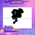 Free Silhouette Bun Free Ponytail Princess Movie Free SVG - Instant Download