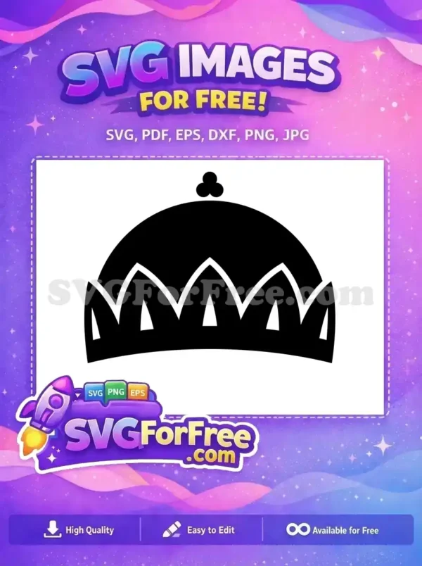 Free Black Crown Free Royal Princess Free SVG 3