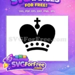 Free Black Crown Free Royal Princess Silhouette Free SVG 2 - Instant Download