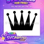 Free Black Crown Free Princess Tiara Royal Free SVG 2 - Instant Download