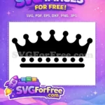 Free Black Crown Free Princess Tiara Silhouette Movie Free SVG - Instant Download