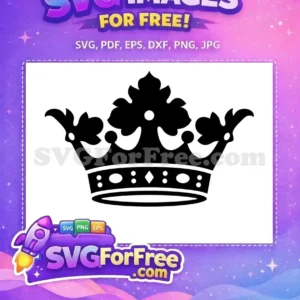 Free Black Royal Crown Free Princess Tiara Design Free SVG 2