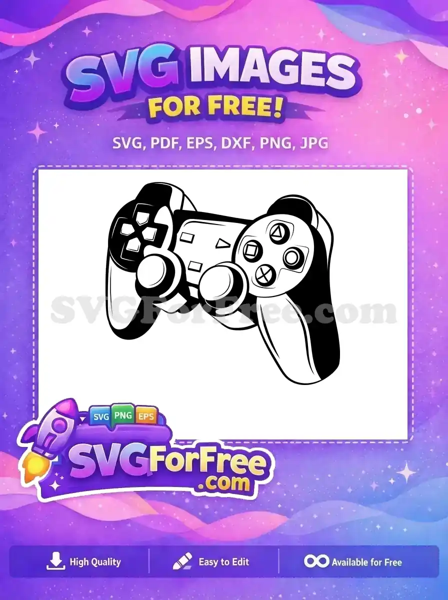 Free Ps5 Controller Free Gamer Decal Videogame Free SVG