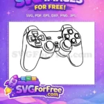 Free Ps5 Controller Free Gamer Videogame Free SVG - Instant Download