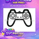 Free Black Ps5 Free Controller Videogame Free SVG - Instant Download
