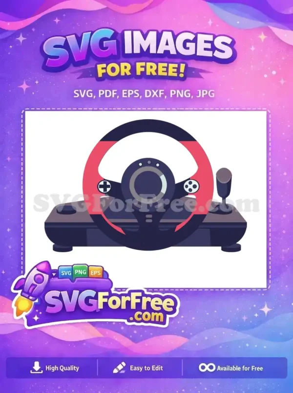 Free Racing Wheel Free Buttons Ps5 Controller Free SVG