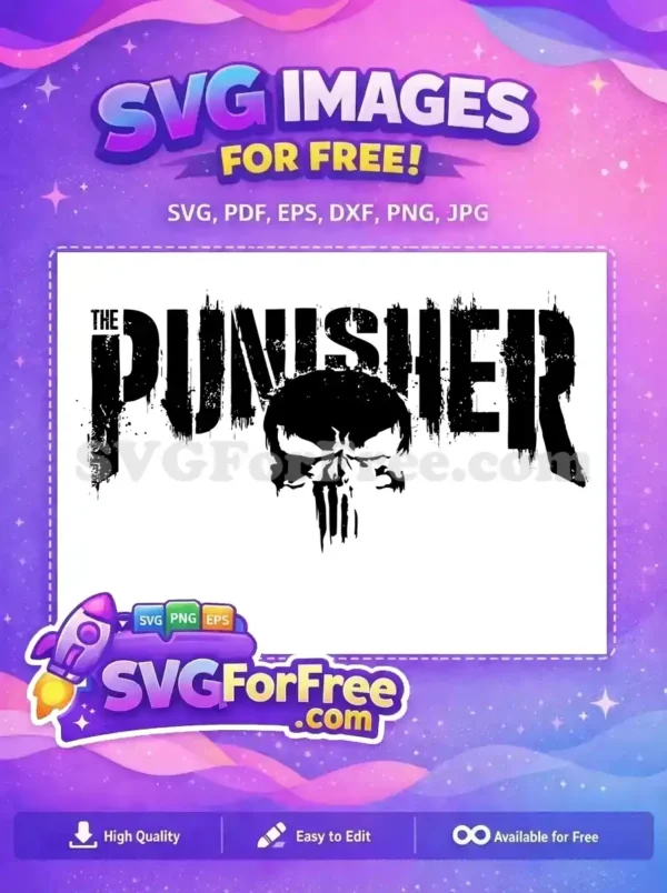 Free Skull Silhouette Free Dripping Paint The Punisher Free SVG