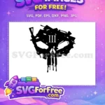 Free Skull Graffiti Free Roman Numerals Punisher Free SVG - Instant Download