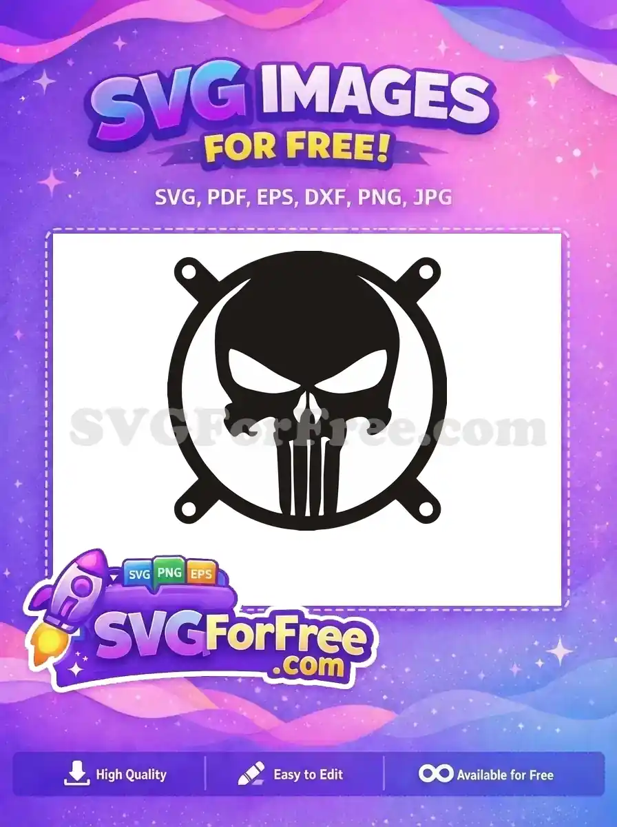 Free Skull Silhouette Free Punisher Logo Marvel Free SVG