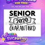 Free Senior Black Ribbon Free 2020 Year Quarantine Free SVG - Instant Download