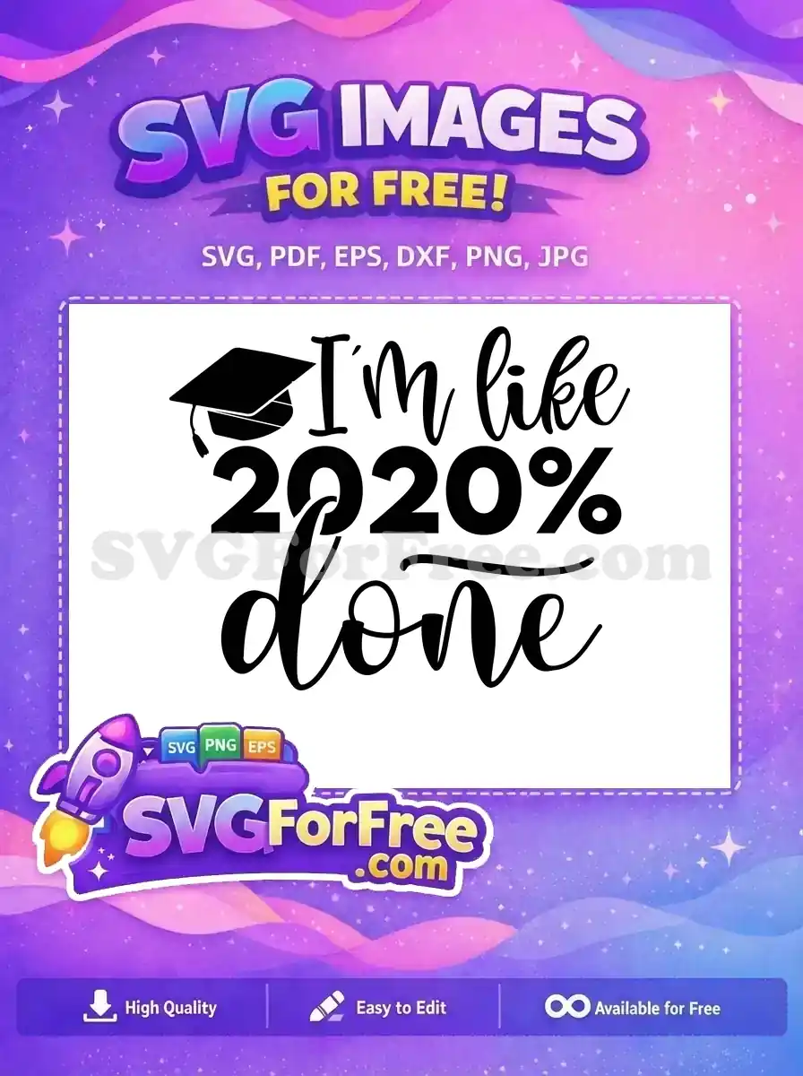 Free Graduation Cap Free Script Text Quarantine Free SVG