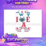 Free Red White Blue Take Away Free Mask 5th Free Quarantine SVG - Instant Download