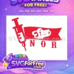 Free Red Syringe Free Stay Strong Banner Quarantine Free SVG - Instant Download