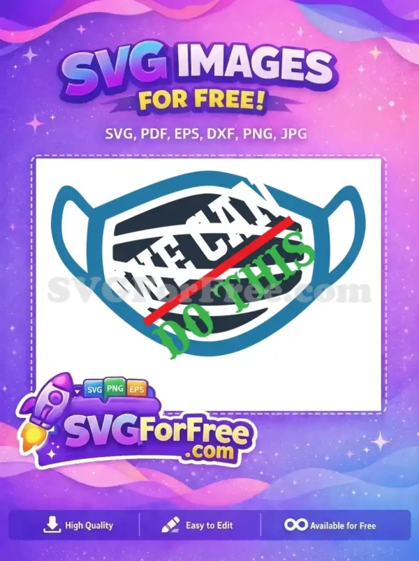 Free Blue Mask Free No Date Quarantine Free SVG