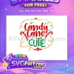 Free Candy Canes Free Green Candies Christmas Free SVG - Instant Download