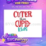 Free Cuter Red Letters Free Cupid Arrow Valentine Free SVG - Instant Download