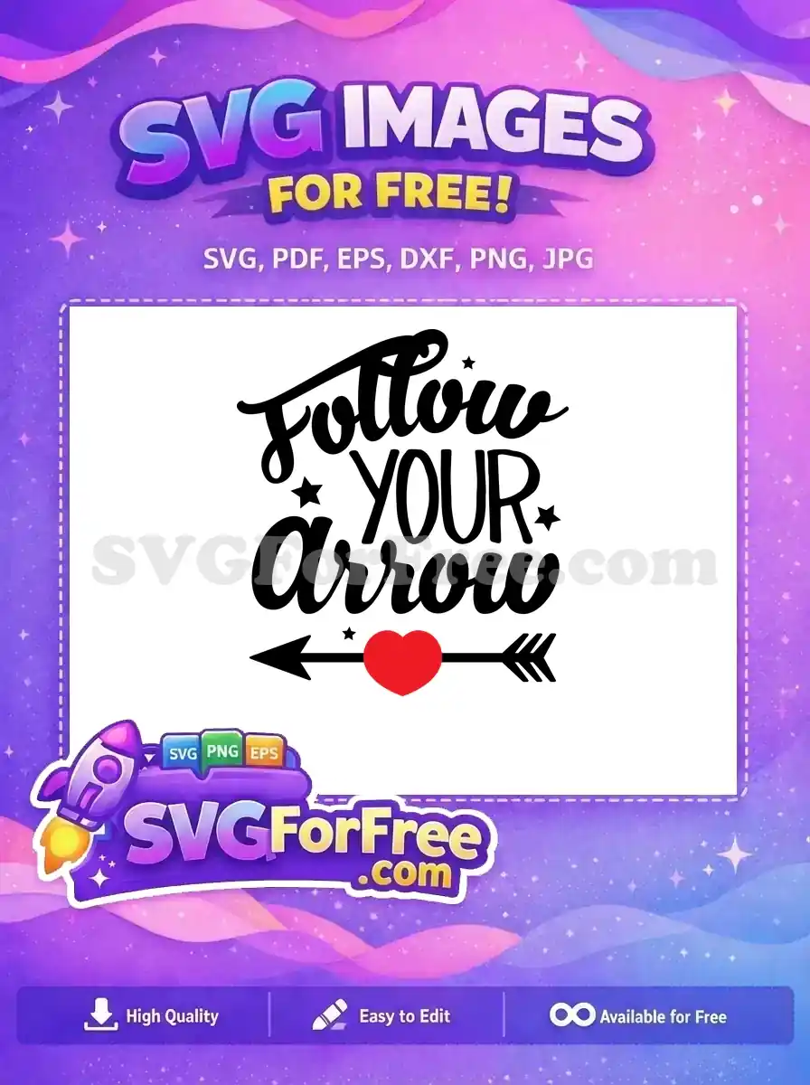 Free Script Stars Free Heart Arrow Quotes Free SVG