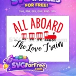 Free Red Train Free Heart Details Valentine Free SVG - Instant Download